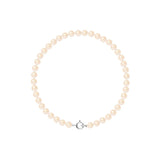 Pulsera de perlas cultivadas rosas | esmeralda