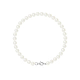 Pulsera de Perlas Cultivadas Redondas 5-6 mm Blanco Natural - Joyería Mujer
