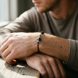 Bonita pulsera de perlas de Tahití para hombre
