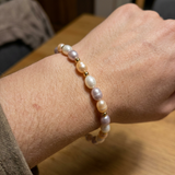 Pulsera de perlas cultivadas en oro | marta