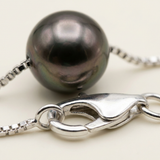Pulsera- Perla Cultivada de Tahiti- Redonda 9-10 mm- Plata 925 Milésimas