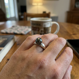 Anillo - Perlas Cultivadas de Tahití - Redondas Diámetro 8-9 mm - Joyería para Mujer - Oro Blanco