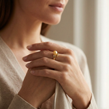 Anillo- Perlas Cultivadas de Agua Dulce- Redonda Diámetro 8-9 mm Oro- Talla 48 (UE)- Oro Amarillo