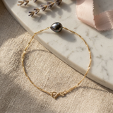 Pulsera de Perlas de Oro Amarillo | ashley