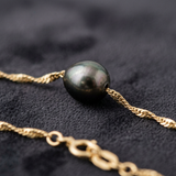 Pulsera de Perlas de Oro Amarillo | ashley