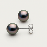 Pendientes - Perlas Cultivadas de Tahití - Oro Blanco