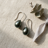 Pendientes - Perlas Cultivadas de Tahití - Diámetro 8-9 mm - Joyería para Mujer