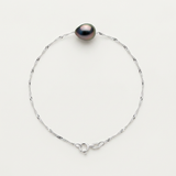 Pulsera de Perlas de Oro Blanco | ashley