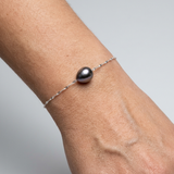 Pulsera de Perlas de Oro Blanco | ashley