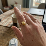 Anillo- Perlas Cultivadas de Agua Dulce- Redonda Diámetro 7-8 mm Oro- Talla 48 (UE)- Oro Amarillo