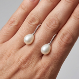 Pendientes de perlas cultivadas blancas | Diana