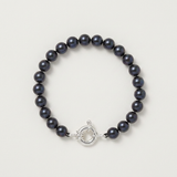 Pulsera de Perlas Cutlure Redondas 7-8 mm Negro Tahití