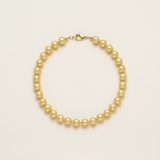 Pulsera de la Suerte - Perla de Agua Dulce - Redonda 5-6 mm Oro