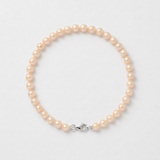 Pulsera de Perlas Corte Redonda 5-6 mm Rosa Natural