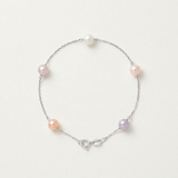 Pulsera de Perlas Corte Redonda 6-7 mm Multicolor