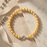 Pulsera - Perlas Cultivadas Redondas 6-7 mm Oro - Oro Amarillo