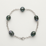 Pulsera- Perlas Cultivadas de Tahití- Diámetro 9-10 mm- Joyería para Mujer