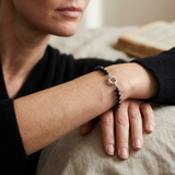 Pulsera de plata y perlas cultivadas negras | Esme