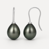Pendientes - Perlas Cultivadas de Tahití - Diámetro 8-9 mm - Joyería para Mujer