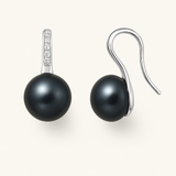 Pendientes de perlas cultivadas negras | Moea