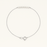 Pulsera- Perla cultivada de agua dulce - Diámetro 3-4 mm Blanco-Oro blanco