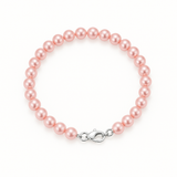 Pulsera de Perlas Corte Redonda 5-6 mm Rosa Natural
