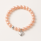 Pulsera de la Suerte - Perla de Agua Dulce - Redonda 5-6 mm Rosa