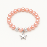 Pulsera de la Suerte - Perla de Agua Dulce - Redonda 5-6 mm Rosa