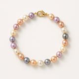 Pulsera de la Suerte - Perla de Agua Dulce - Redonda 5-6 mm Multicolor