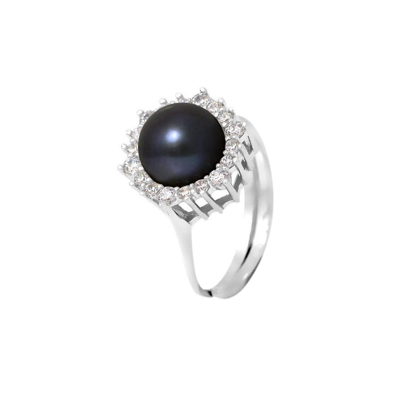 Anillo de plata y perla negra | felicia