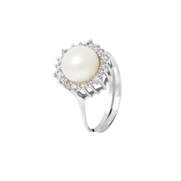 Anillo con Perla Cultivada Blanca | felicia