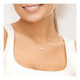 Collar 2C- Perla Cultivada- Redonda 7-8 mm- Blanco- Plata