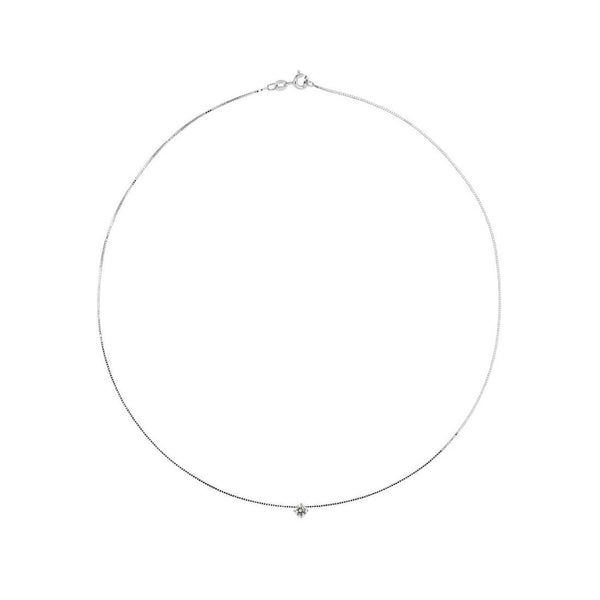 Collar Solitario De Circonita Cúbica