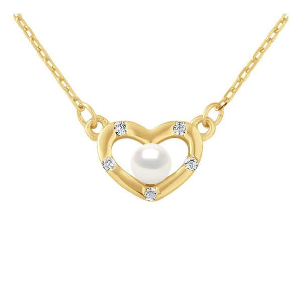 Collar motivo “CORAZÓN” y Perla Blanca