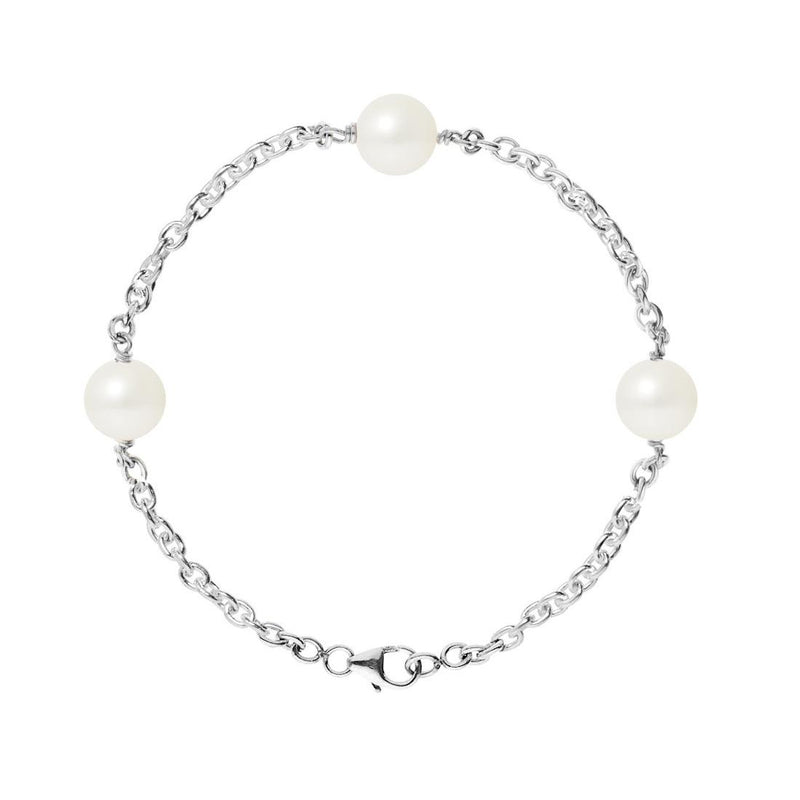 Pulsera de Perlas Cutlure - Diámetro 9-10 mm Blanco