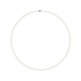 Collar Perlas Corte Redonda 5-6 mm Blanco