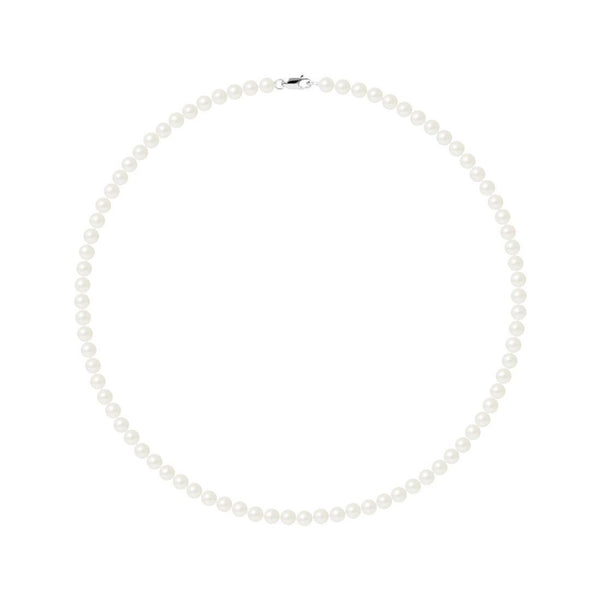 Collar Perlas Corte Redonda 5-6 mm Blanco