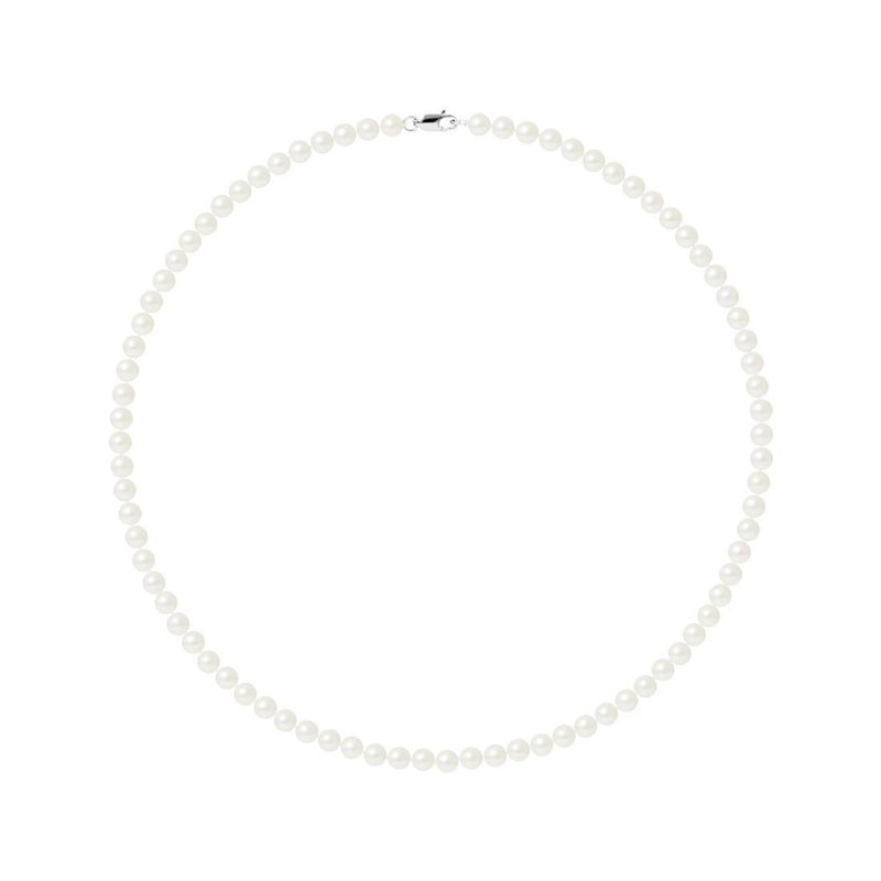 Collar Perlas Corte Redonda 5-6 mm Blanco