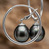 Mujer criolla perla cultivada Negro Tahiti | serena