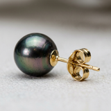 Pendientes de oro y perlas de Tahití | amy