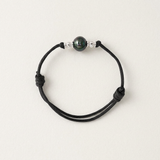 Bonita pulsera de perlas de Tahití para hombre