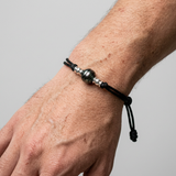 Bonita pulsera de perlas de Tahití para hombre