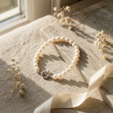 Pulsera de Perlas Cutlure Redondas 7-8 mm Blanco Natural