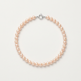 Pulsera de perlas cultivadas rosas | esmeralda