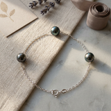 Pulsera de 3 perlas de Tahití | Lina