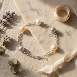 Pulsera de perlas cultivadas multicolores | niña