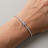 Conjunto de pulsera “Diamond River” con óxidos de circonio