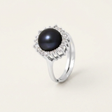 Anillo de plata y perla negra | felicia