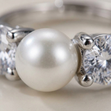 Anillo de Plata y Perla Blanca | leane