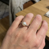 Anillo de oro y perlas de Tahití | alejandra